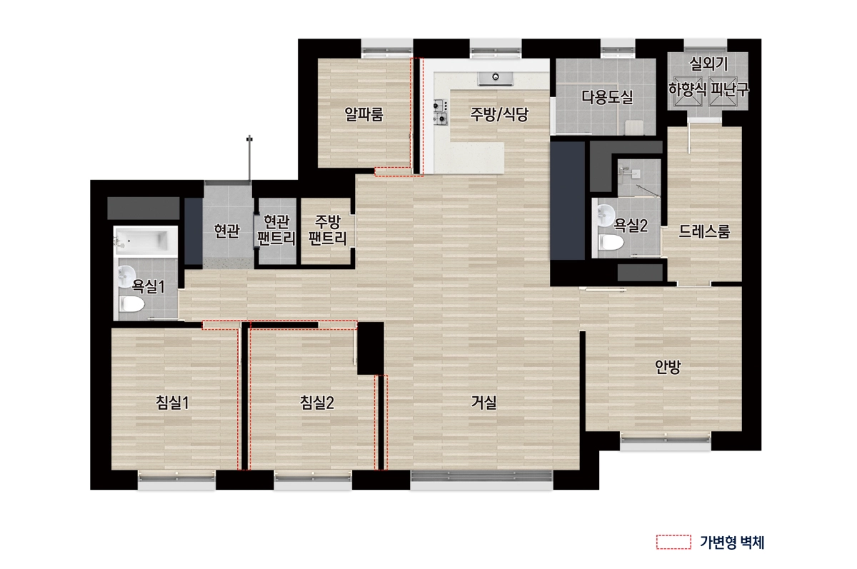 4 Bay + 4 Room 판상형 구조-01